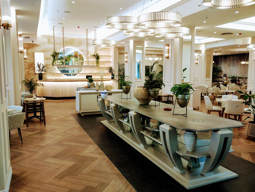 Aduna Bistro interior detail, Melrose Arch