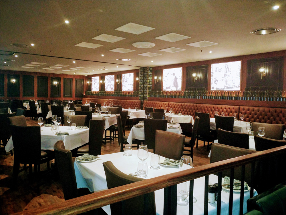 The Butcher Shop and Grill seating area, Mandela Square