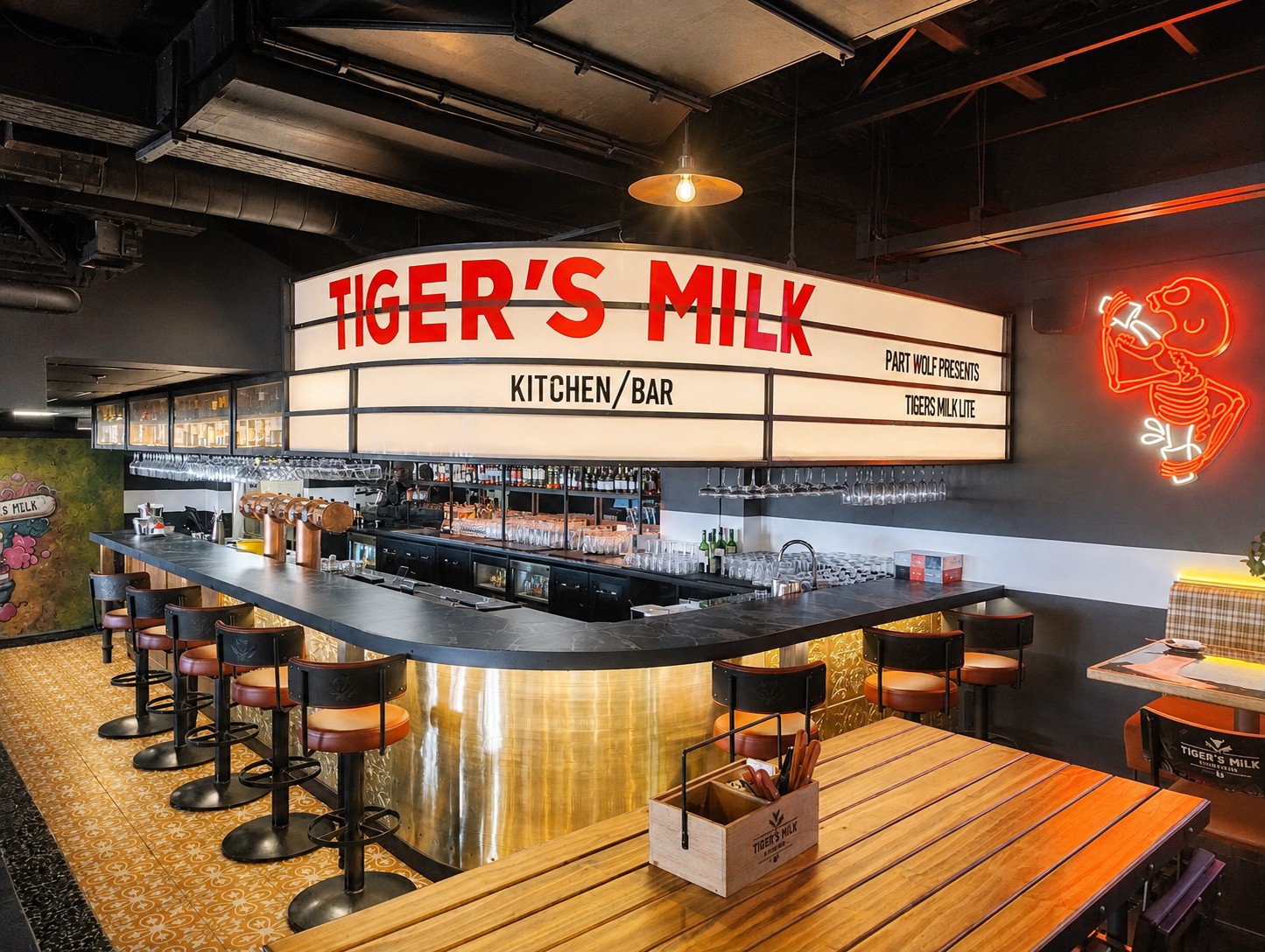 Tiger's Milk main bar, The Glen Alberton
